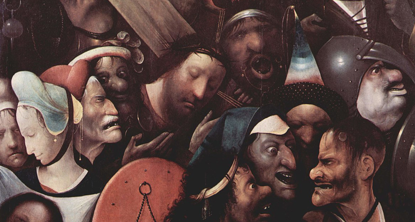 Kruisdraging, Jezus, door Jheronimus Bosch