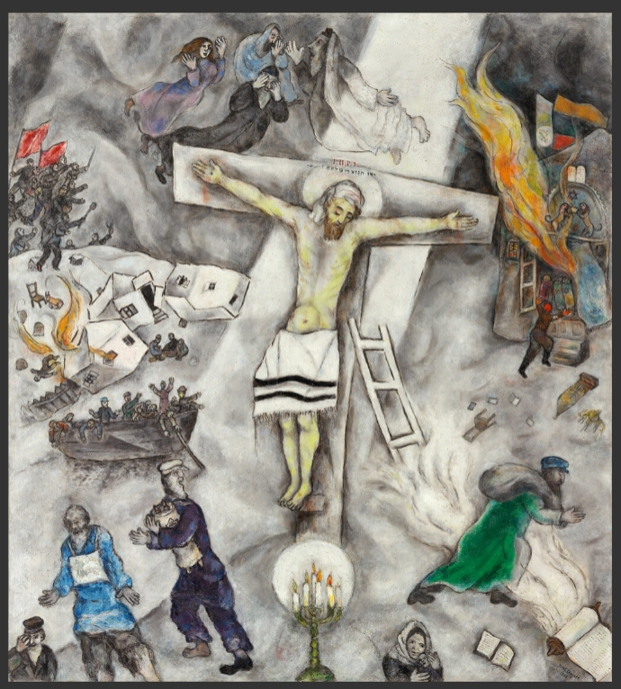 white crucifixion, Marc chagall