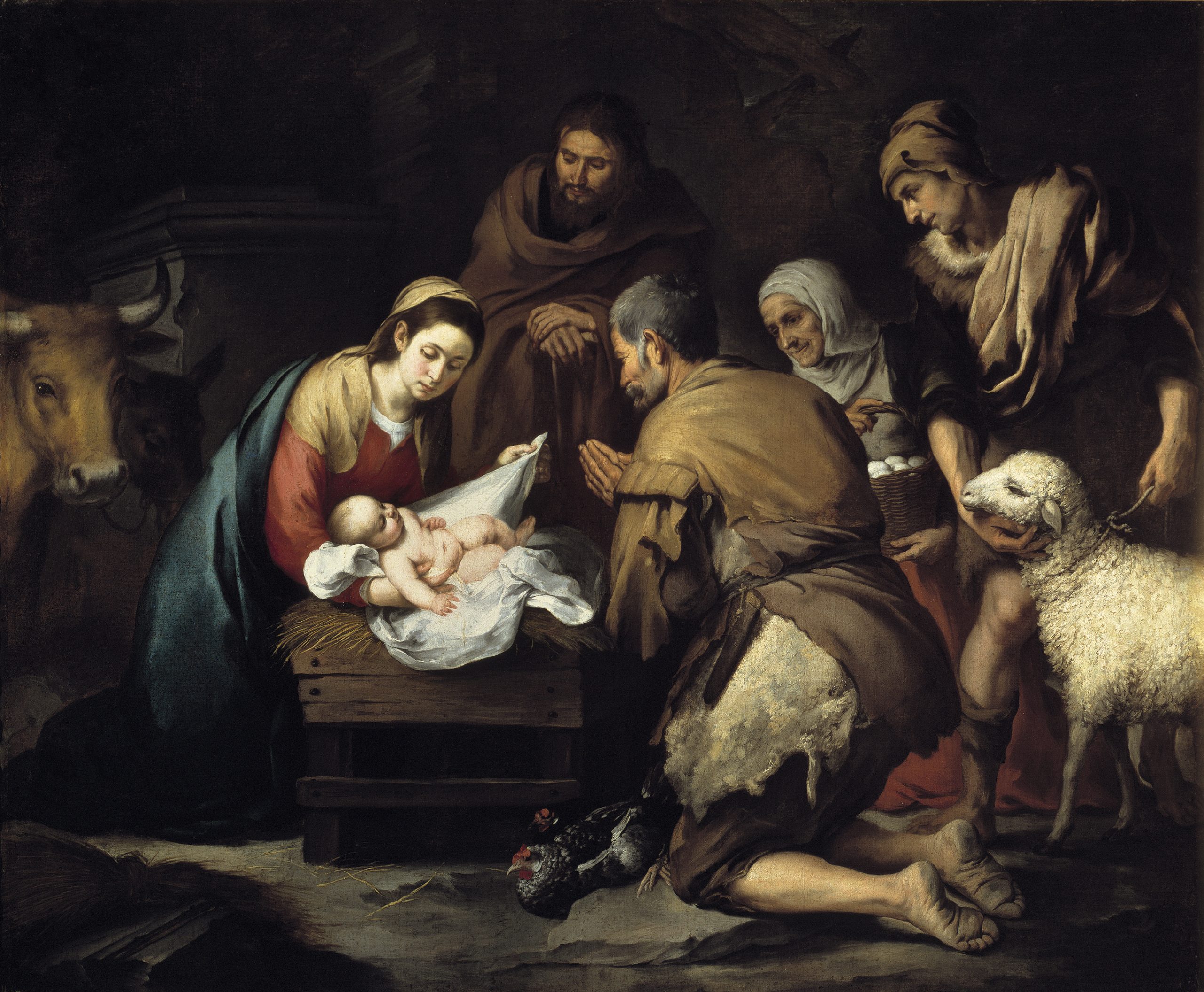 Hoe wordt Maria in de kerststal verbeeldt door de jaren heen? 7